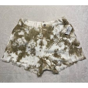 NWT Womens Tie Dye Denim Shorts